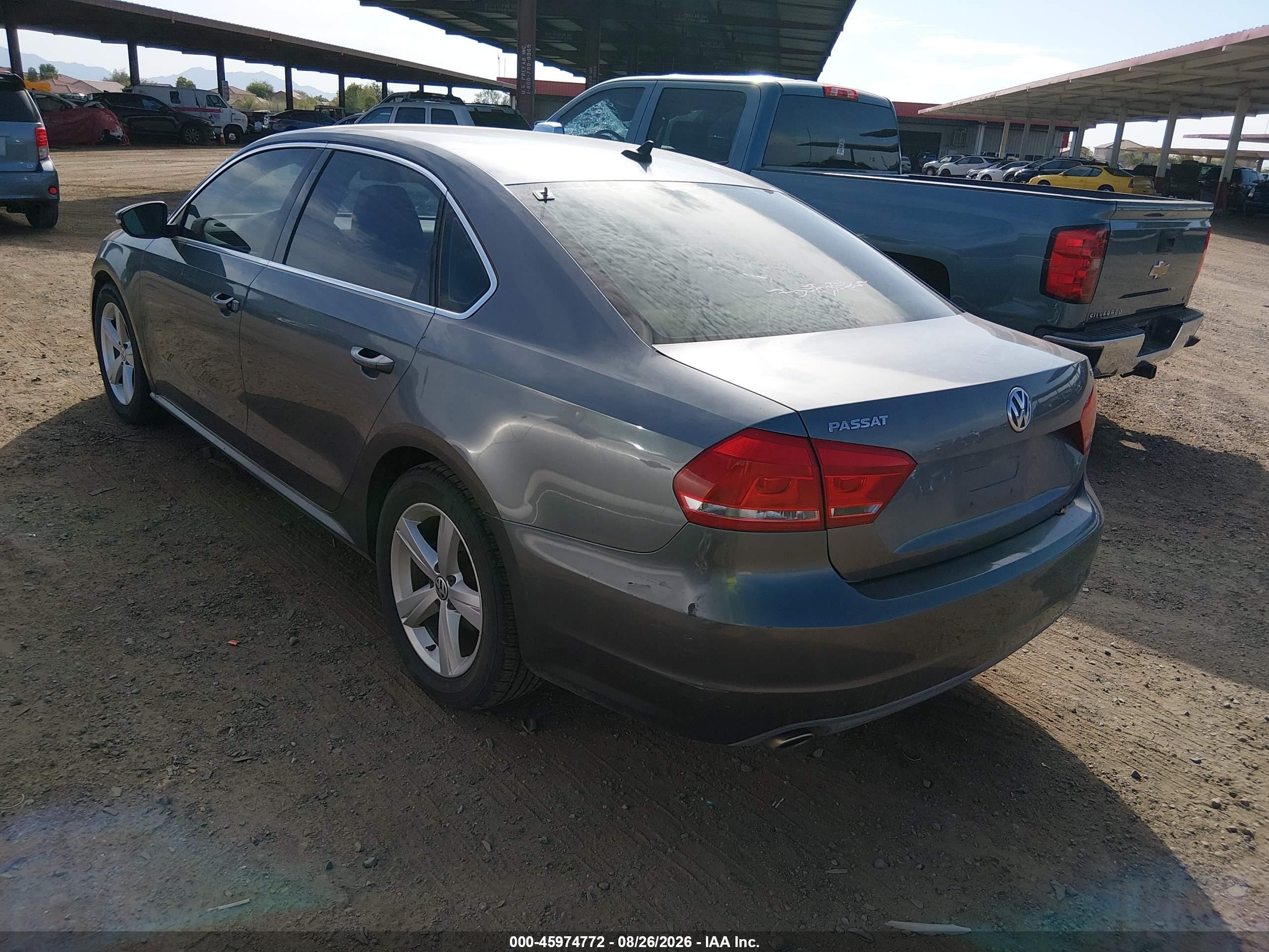 2012 Volkswagen Passat 2.5l Se Синий vin: 1VWBP7A32CC047746