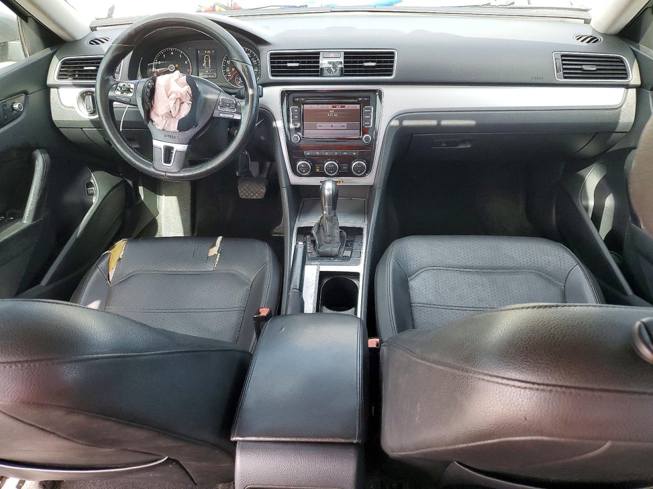 2012 Volkswagen Passat Se Silver vin: 1VWBP7A32CC054468