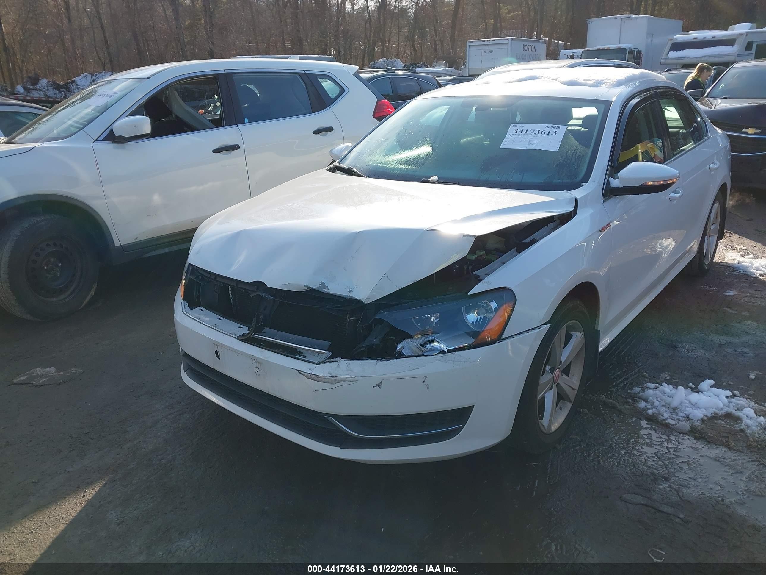 2012 Volkswagen Passat 2.5l Se White vin: 1VWBP7A32CC080634