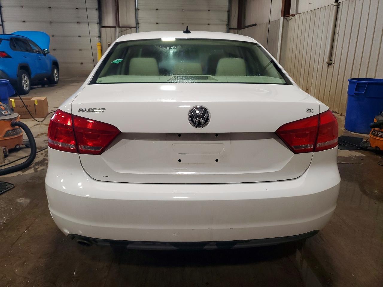2012 Volkswagen Passat Se White vin: 1VWBP7A32CC095215