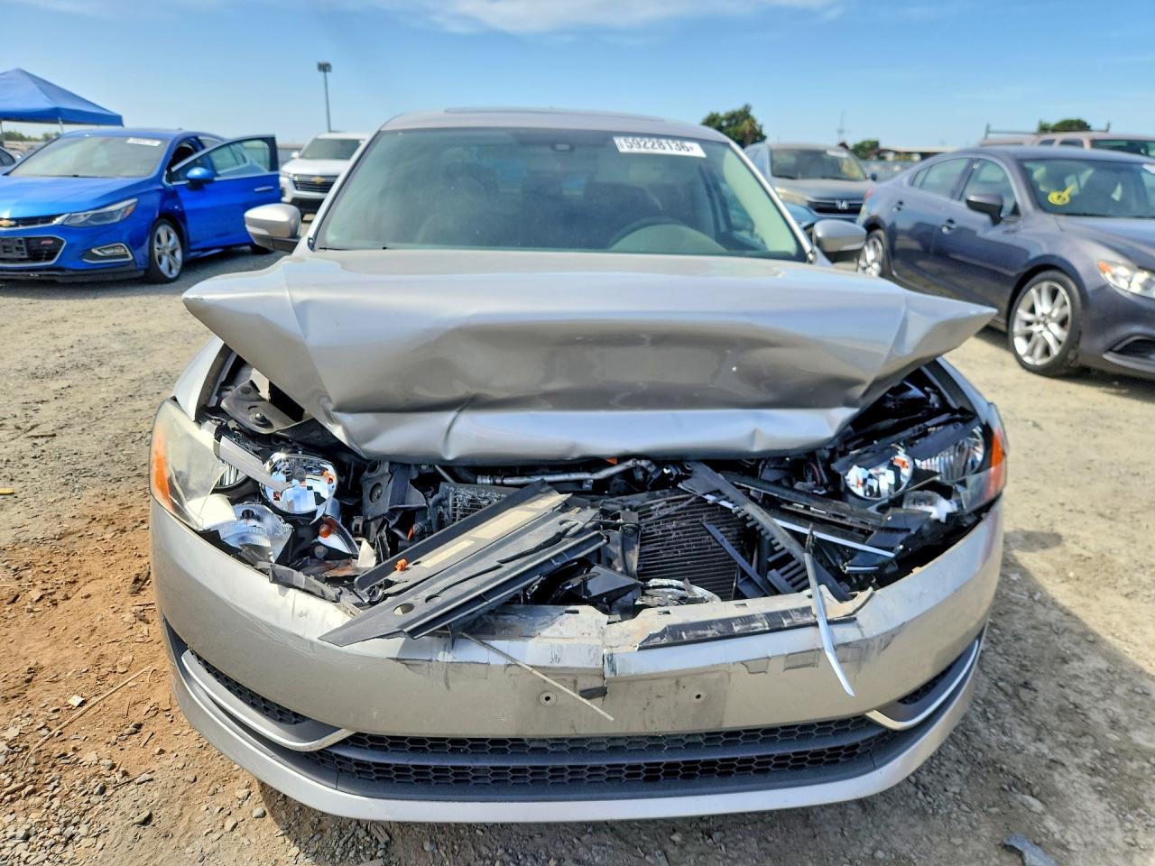 2013 Volkswagen Passat Se Silver vin: 1VWBP7A32DC009077