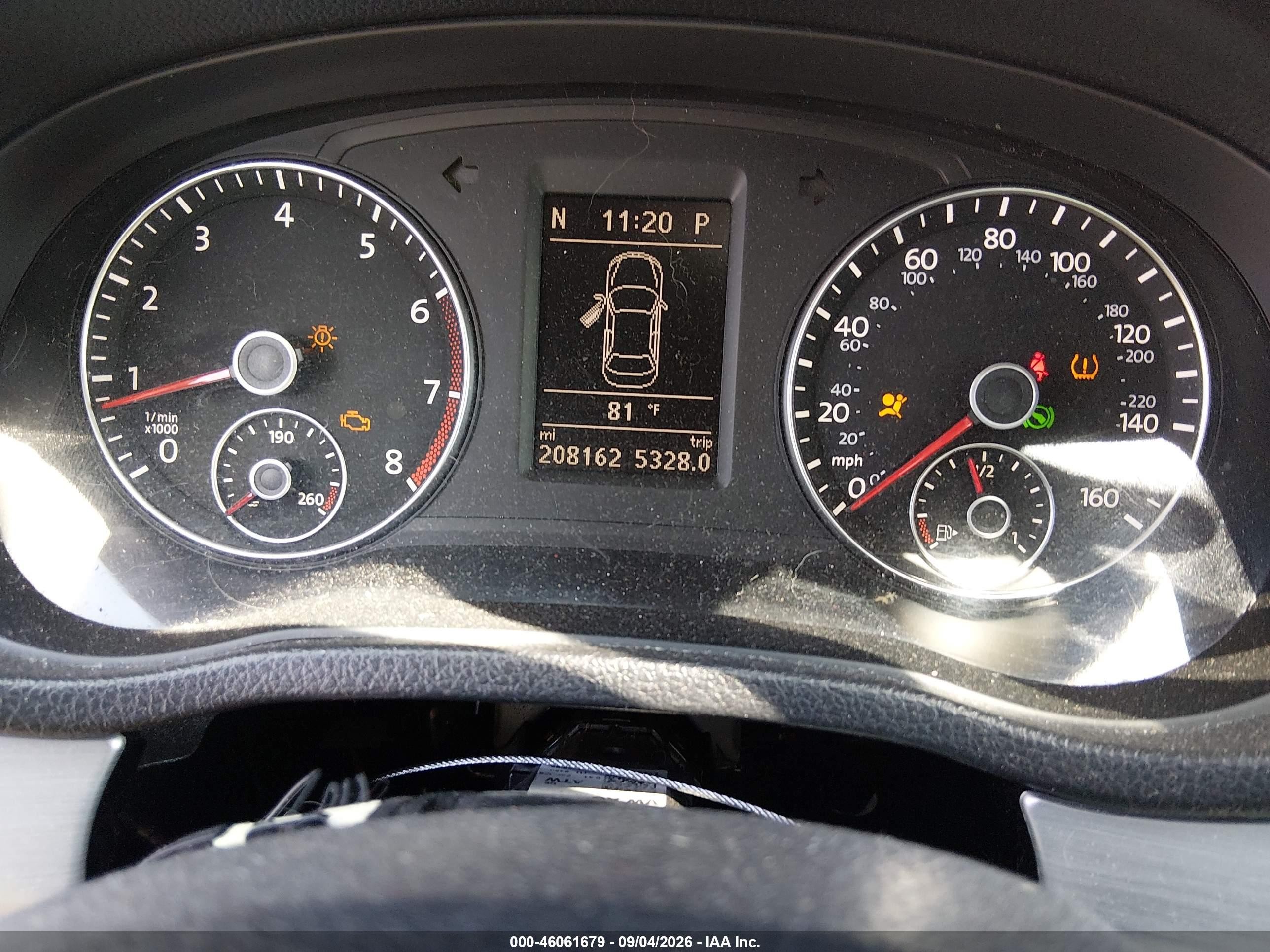 2013 Volkswagen Passat 2.5l Se Серый vin: 1VWBP7A32DC097161