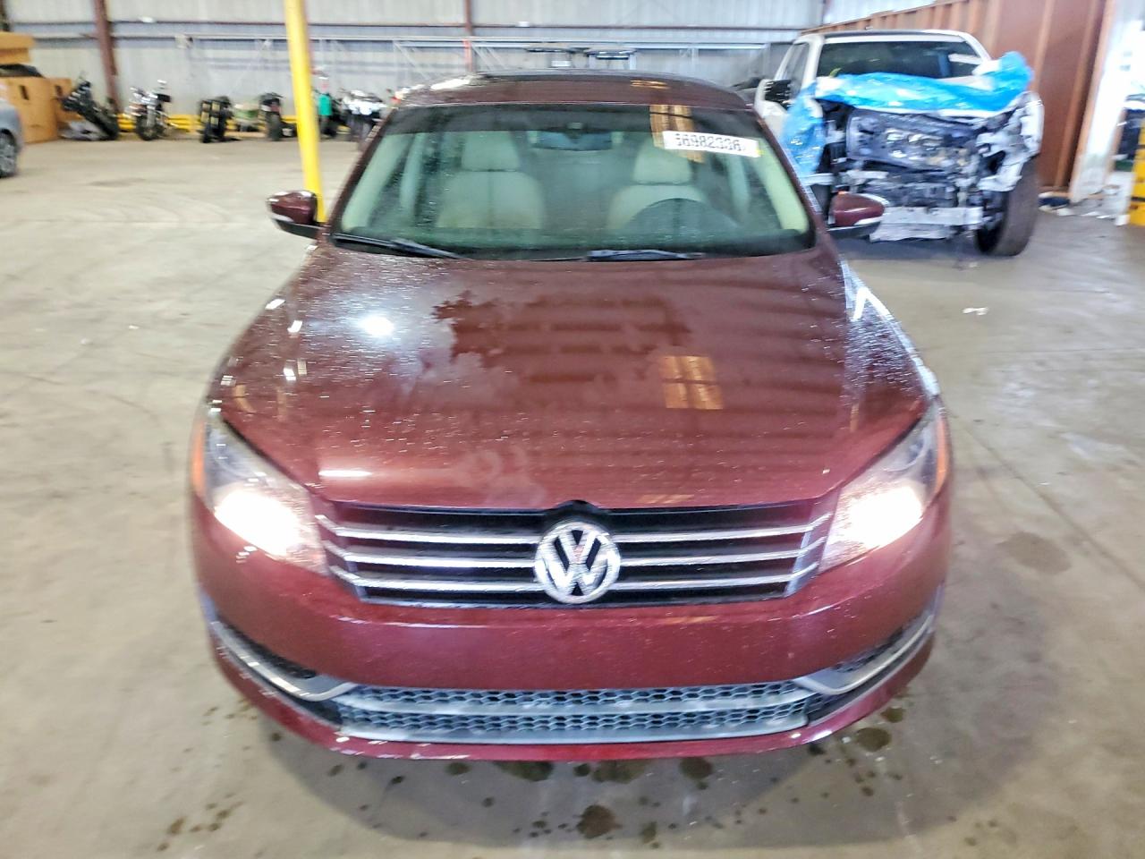2013 Volkswagen Passat Se Темно-бордовый vin: 1VWBP7A32DC130062