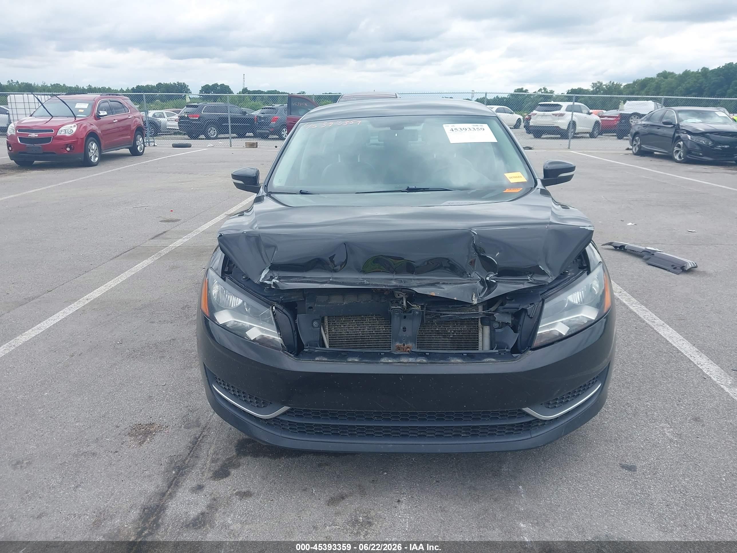 2014 Volkswagen Passat 2.5l Se Черный vin: 1VWBP7A32EC005838