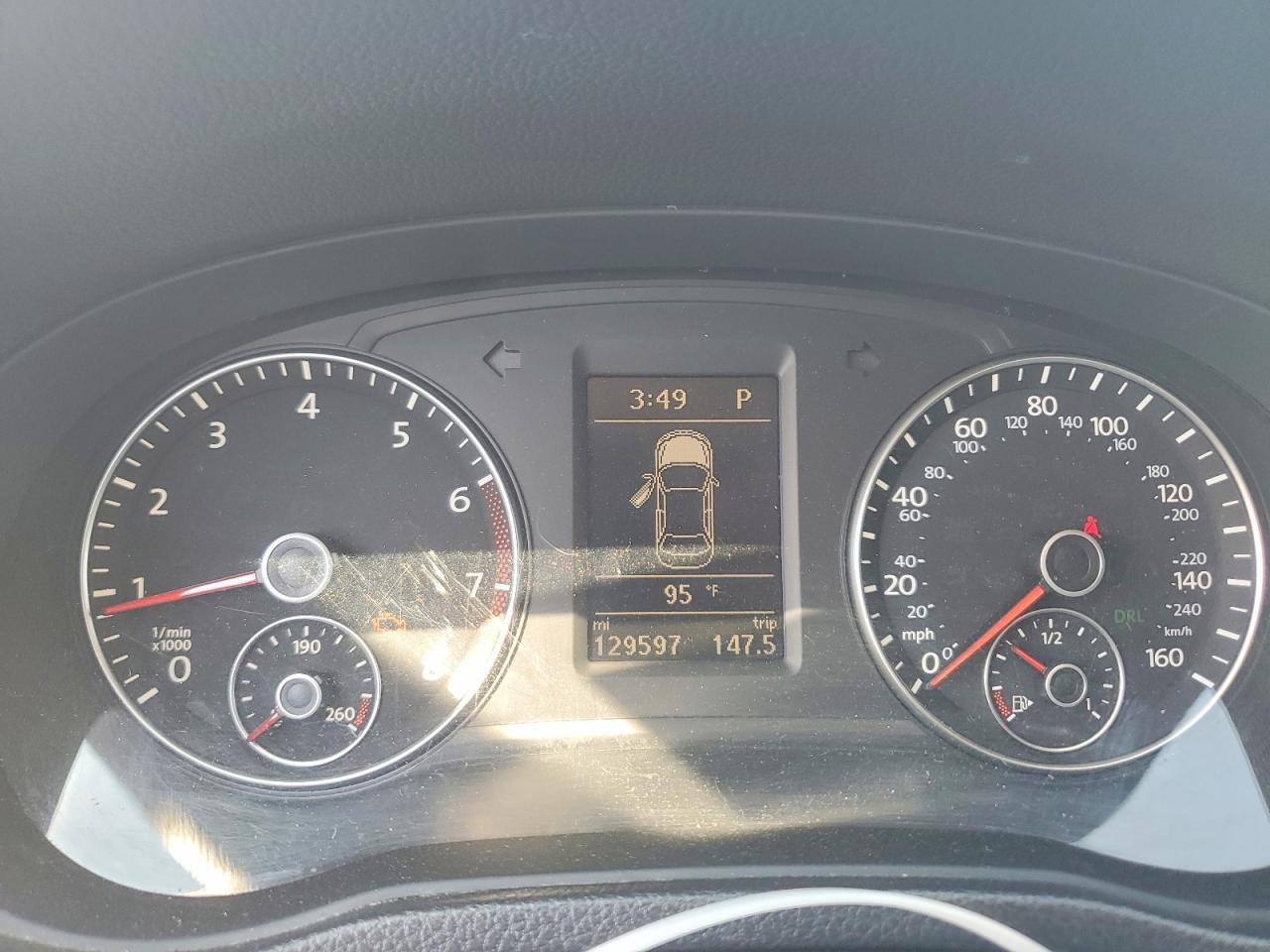 2014 Volkswagen Passat Se Silver vin: 1VWBP7A32EC015057