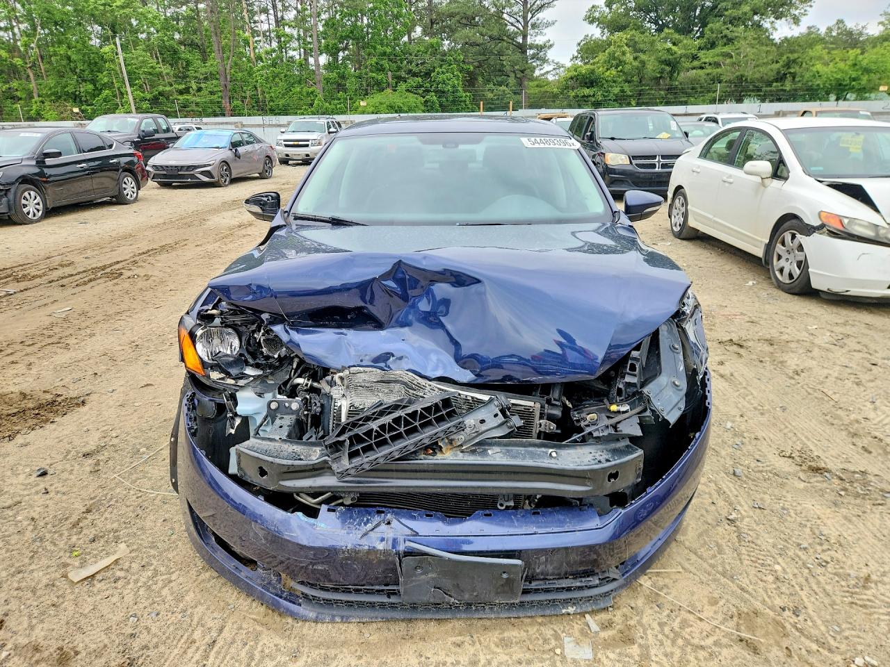 2012 Volkswagen Passat Se Blue vin: 1VWBP7A33CC037520
