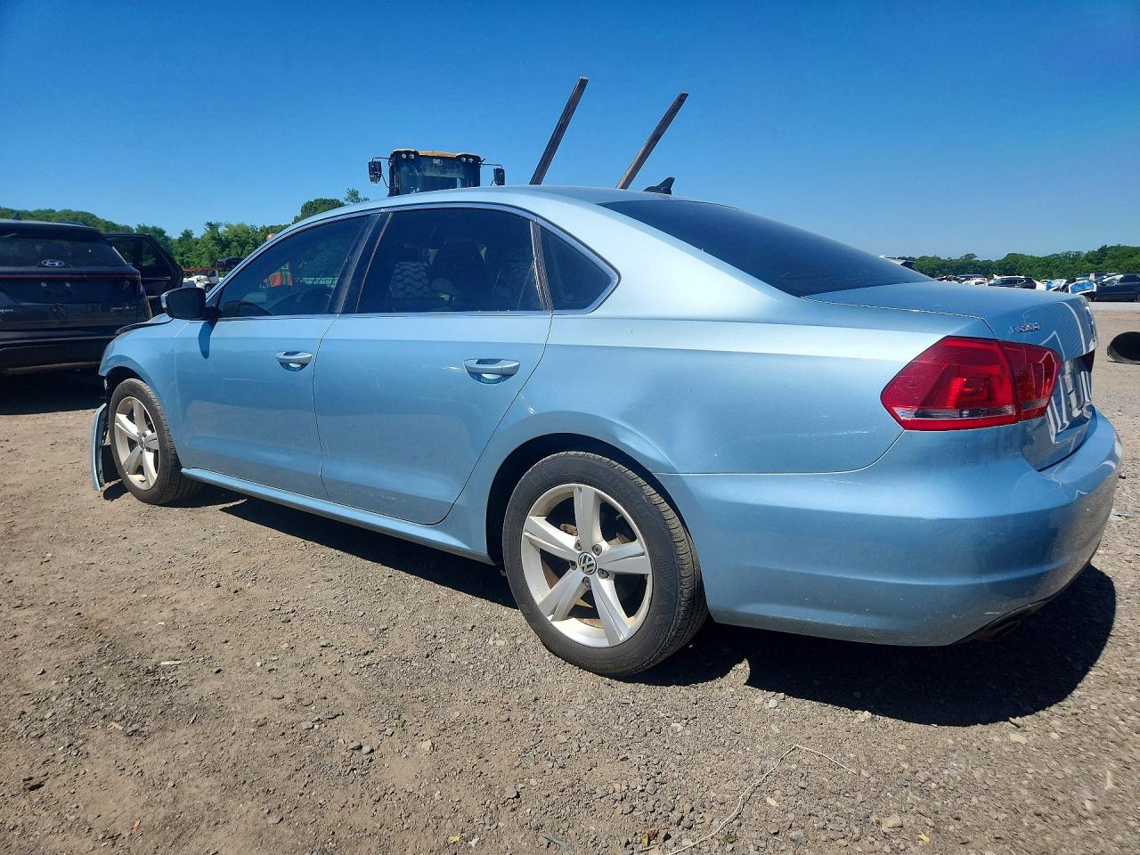 2012 Volkswagen Passat Se Синий vin: 1VWBP7A33CC079122