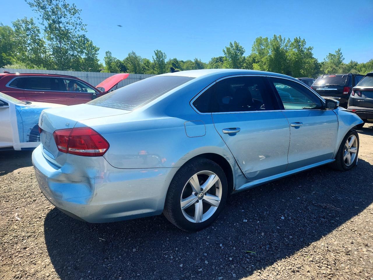 2012 Volkswagen Passat Se Синий vin: 1VWBP7A33CC079122