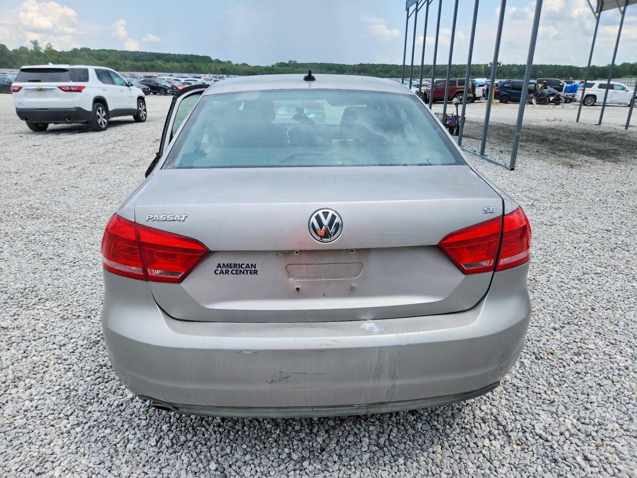 2013 Volkswagen Passat Se Silver vin: 1VWBP7A33DC008374