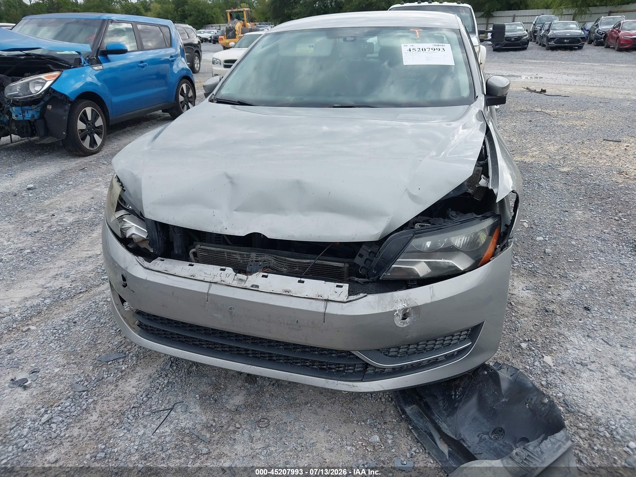 2013 Volkswagen Passat 2.5l Se Silver vin: 1VWBP7A33DC032397