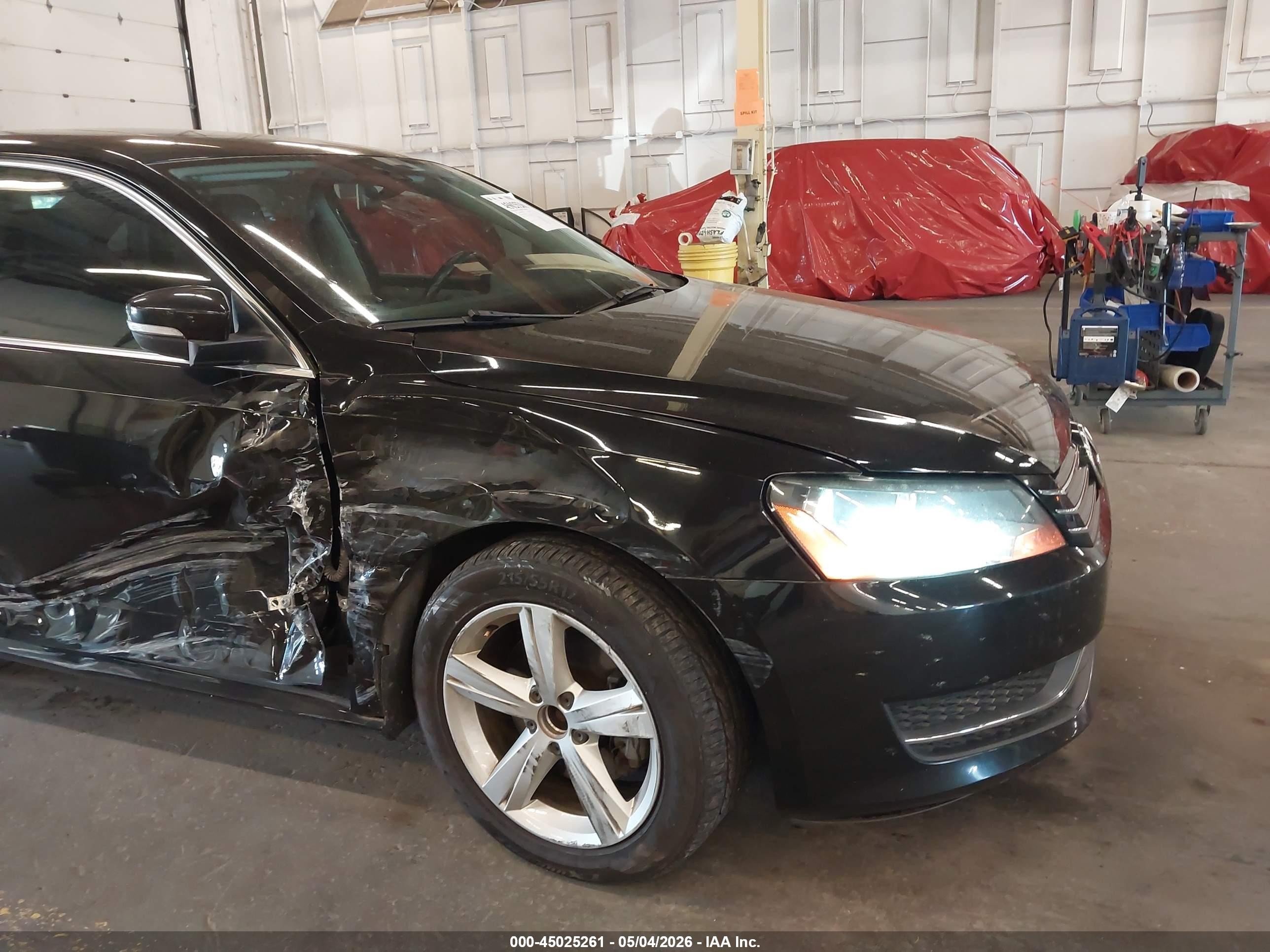 2013 Volkswagen Passat 2.5l Se Черный vin: 1VWBP7A33DC039513