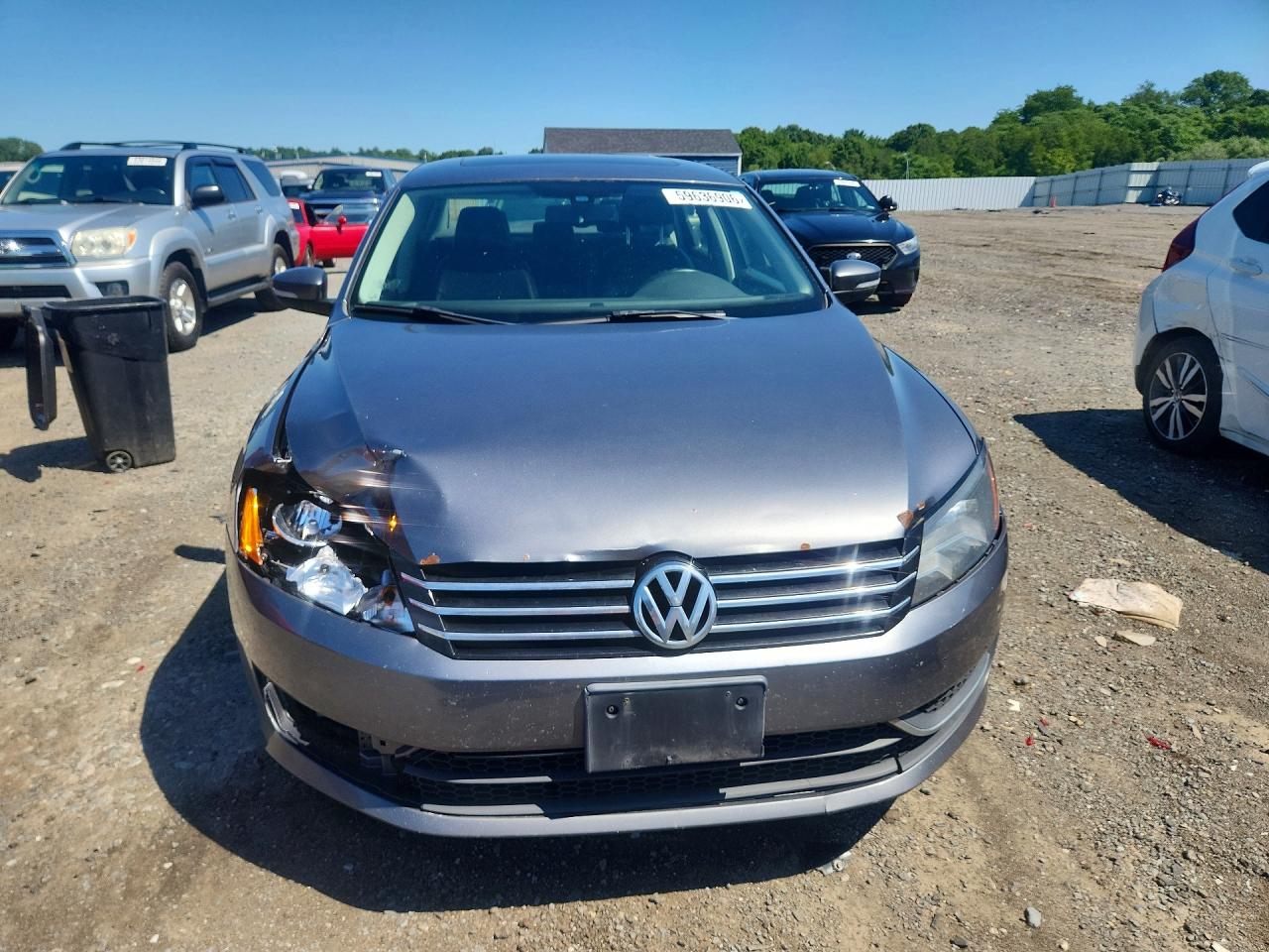 2013 Volkswagen Passat Se Gray vin: 1VWBP7A33DC063830