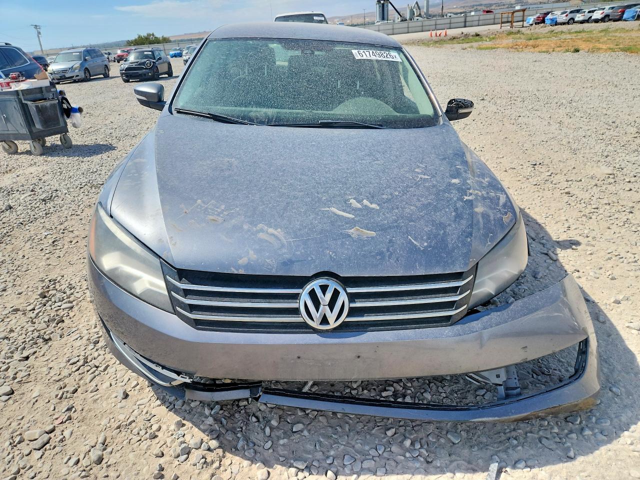 2013 Volkswagen Passat Se Blue vin: 1VWBP7A33DC067294
