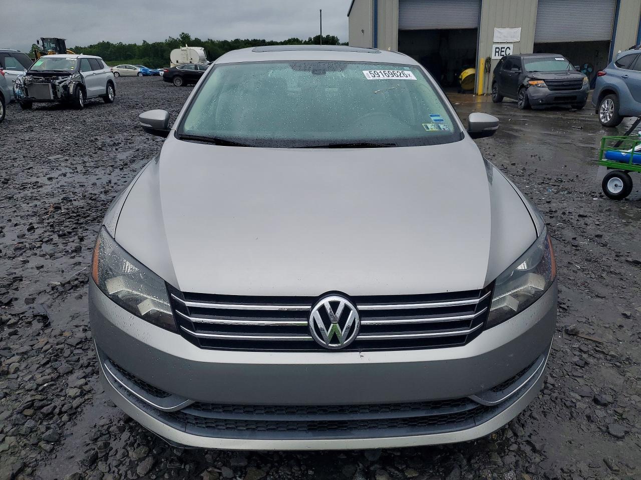 2013 Volkswagen Passat Se Silver vin: 1VWBP7A33DC109527