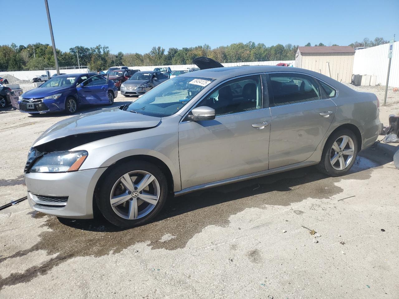 2013 Volkswagen Passat Se Silver vin: 1VWBP7A33DC120737