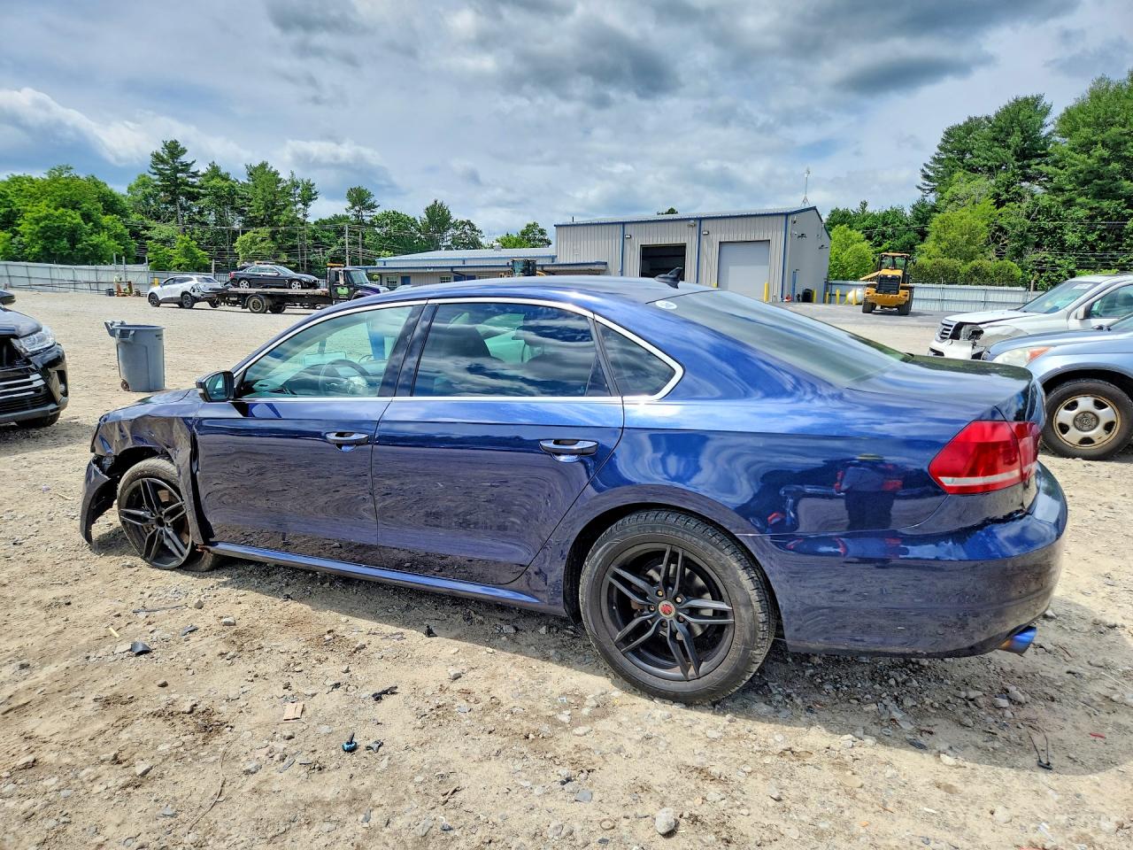 2013 Volkswagen Passat Se Синий vin: 1VWBP7A33DC127848