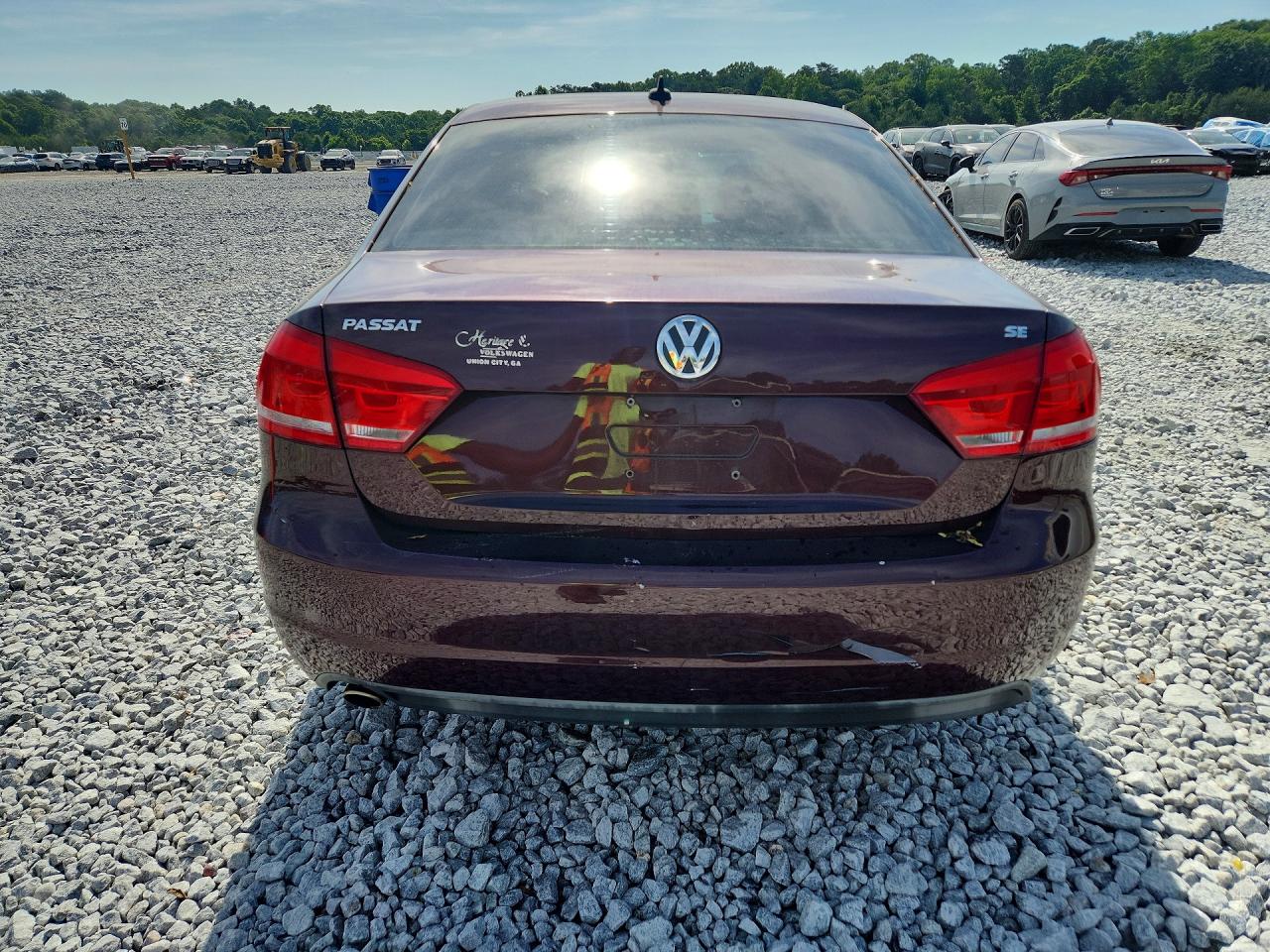 2012 Volkswagen Passat Se Burgundy vin: 1VWBP7A34CC007121