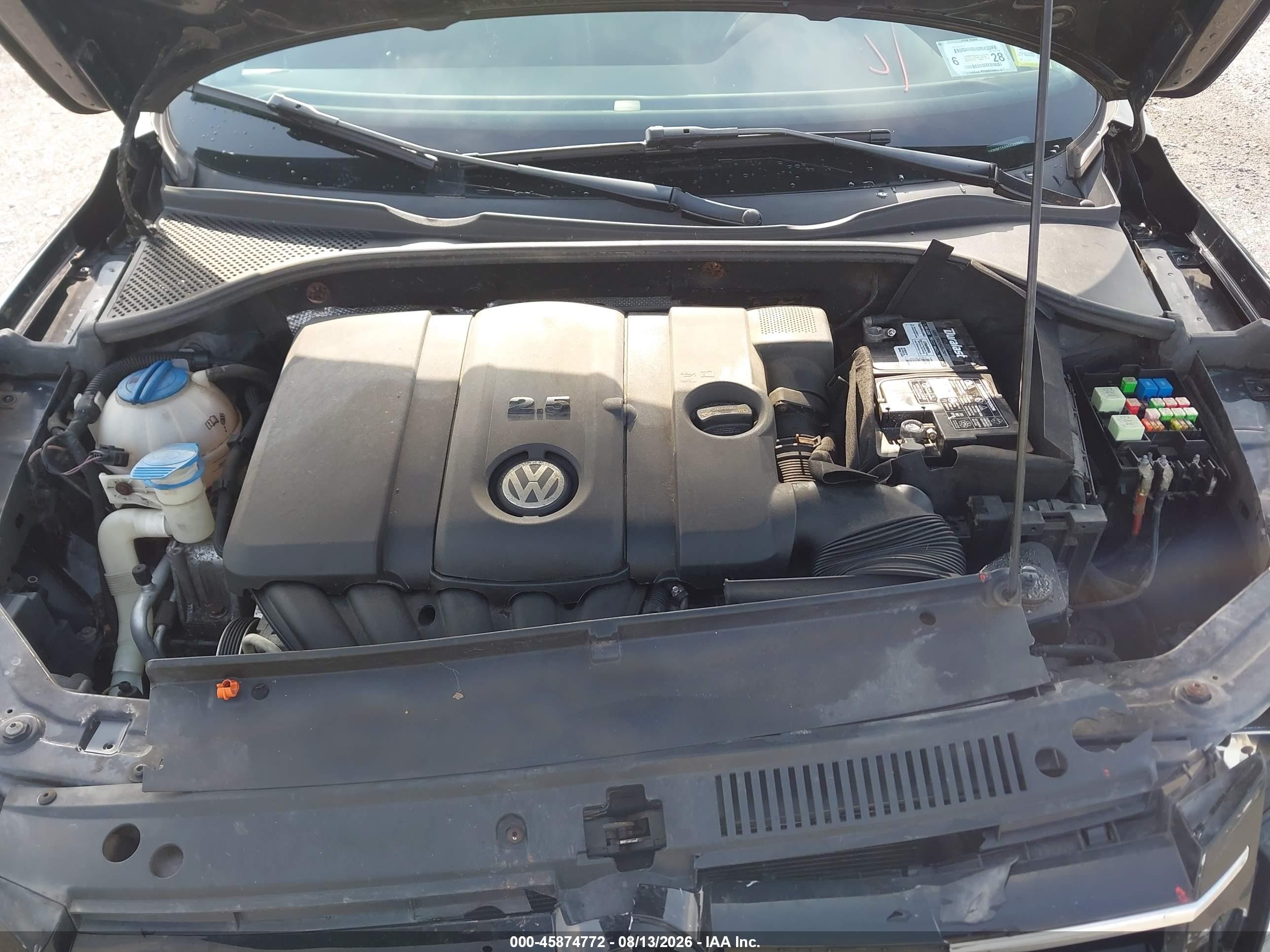 2012 Volkswagen Passat 2.5l Se Black vin: 1VWBP7A34CC033945