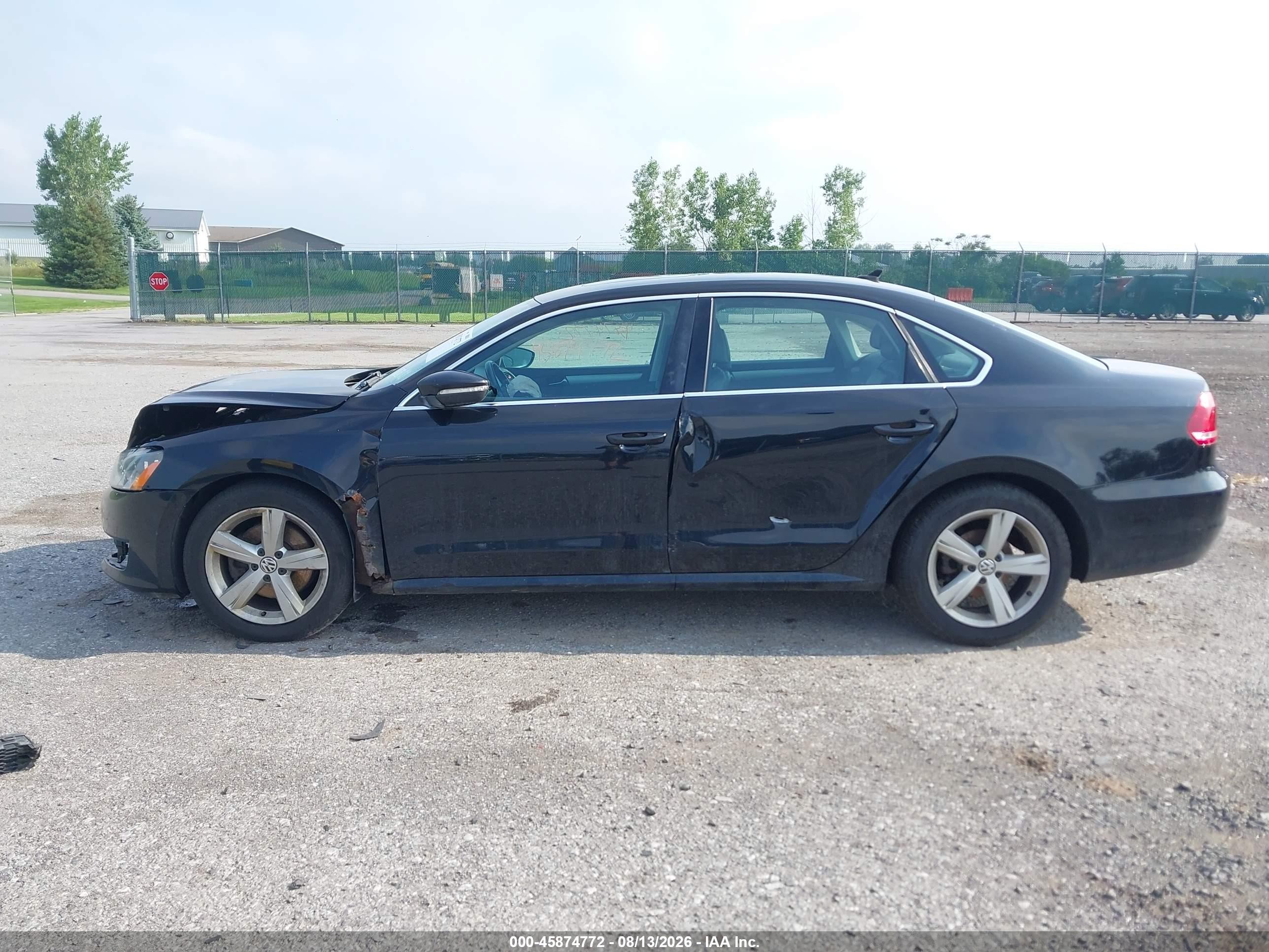 2012 Volkswagen Passat 2.5l Se Black vin: 1VWBP7A34CC033945