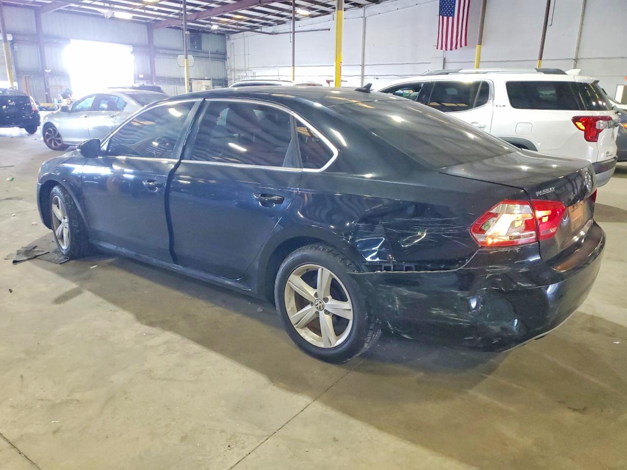 2012 Volkswagen Passat Se Black vin: 1VWBP7A34CC060255