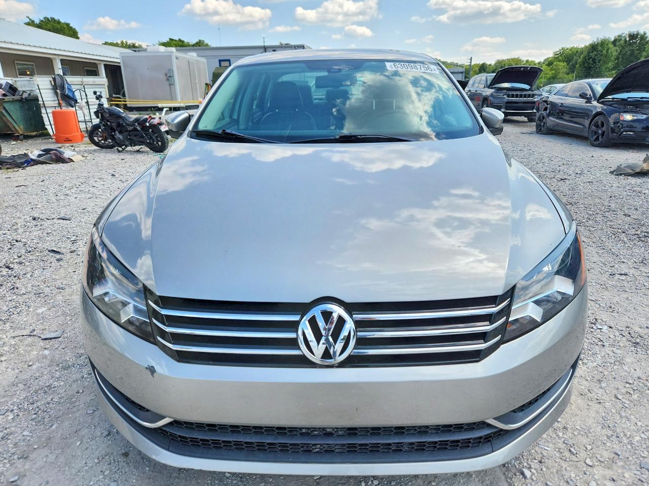 2012 Volkswagen Passat Se Silver vin: 1VWBP7A34CC074902