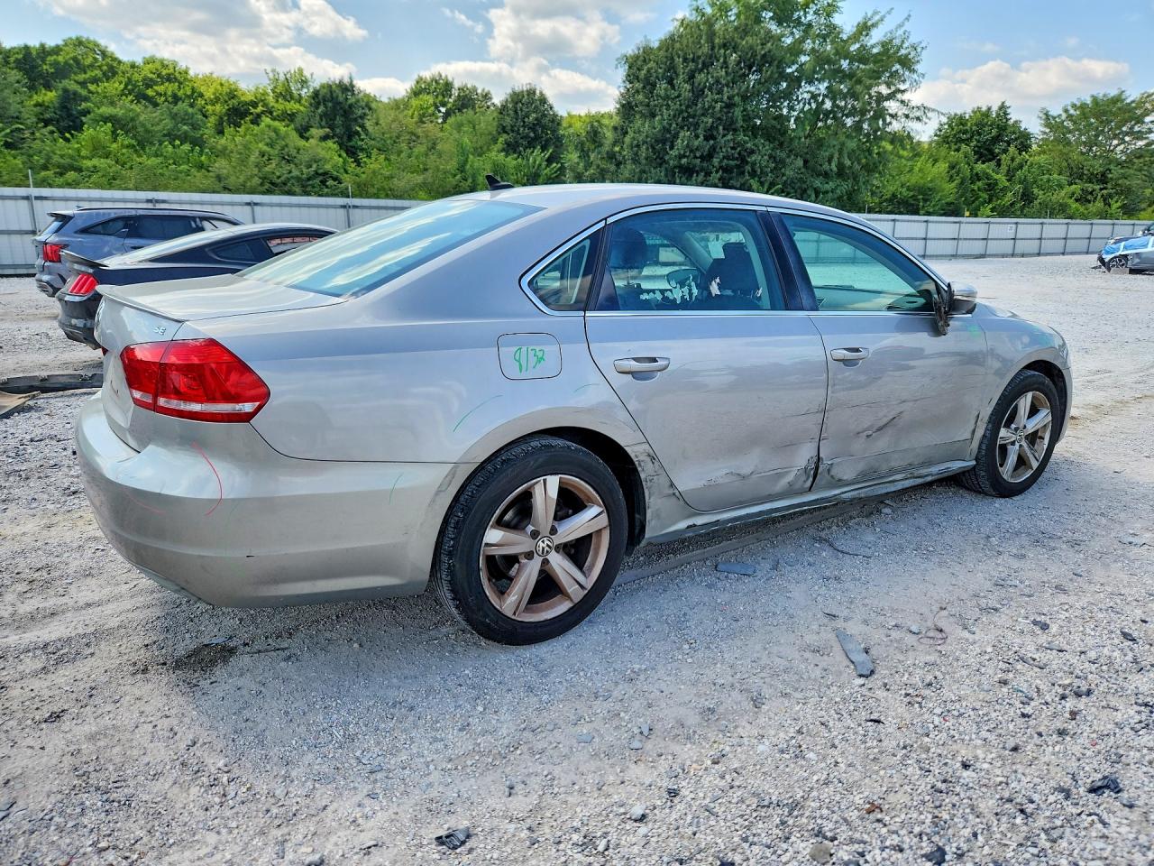 2012 Volkswagen Passat Se Silver vin: 1VWBP7A34CC074902
