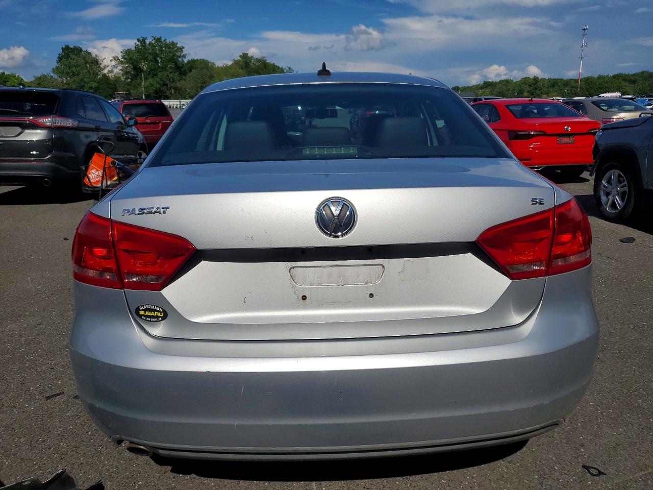 2012 Volkswagen Passat Se Silver vin: 1VWBP7A34CC089271