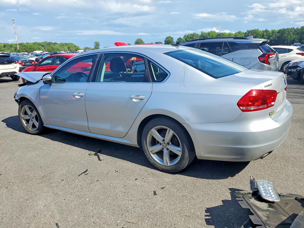 2012 Volkswagen Passat Se Silver vin: 1VWBP7A34CC089271