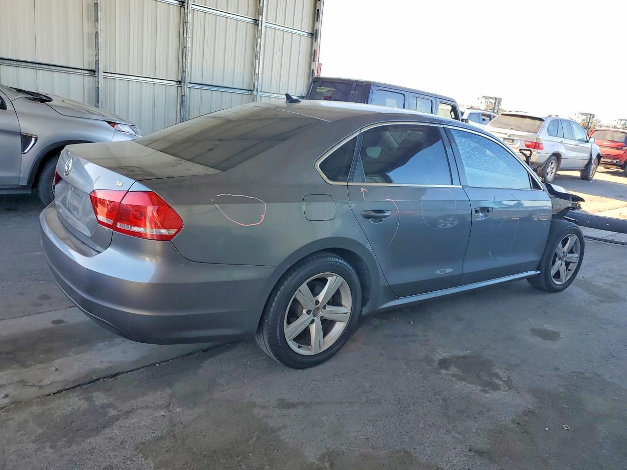 2012 Volkswagen Passat Se Silver vin: 1VWBP7A34CC105310