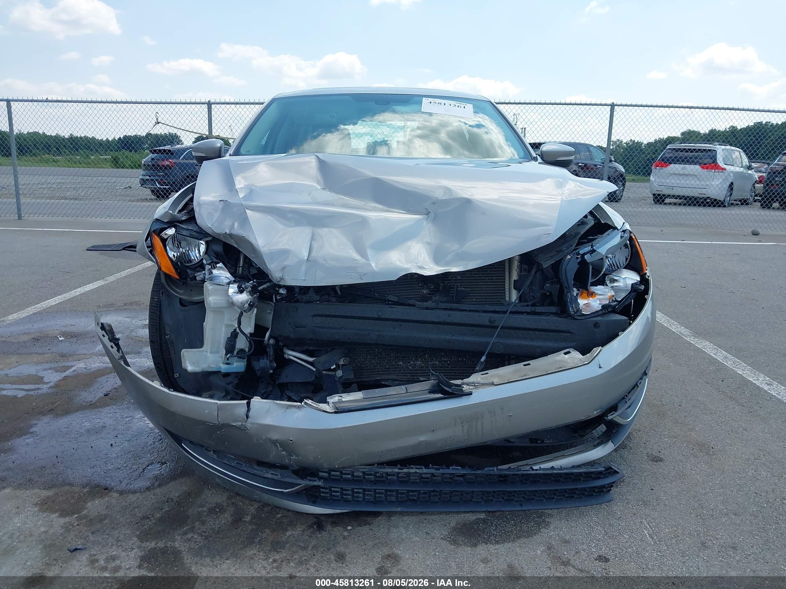2013 Volkswagen Passat 2.5l Se Gray vin: 1VWBP7A34DC074724
