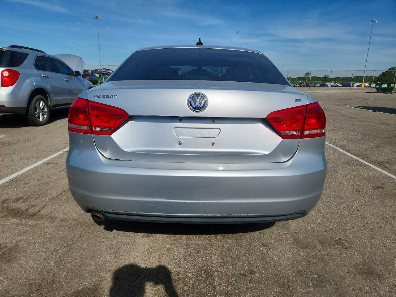 2013 Volkswagen Passat Se Silver vin: 1VWBP7A34DC082189