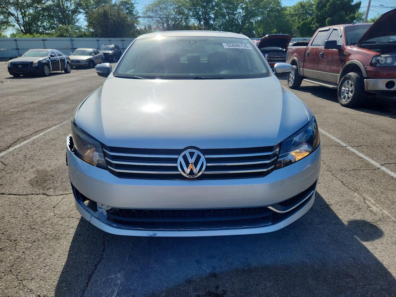 2013 Volkswagen Passat Se Silver vin: 1VWBP7A34DC082189