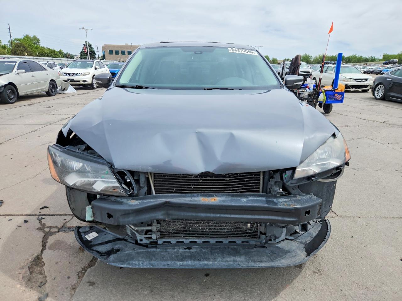 2013 Volkswagen Passat Se Серый vin: 1VWBP7A34DC102313