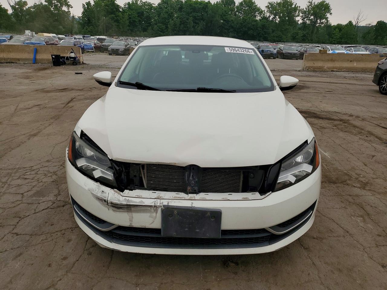 2012 Volkswagen Passat Se White vin: 1VWBP7A35CC014160