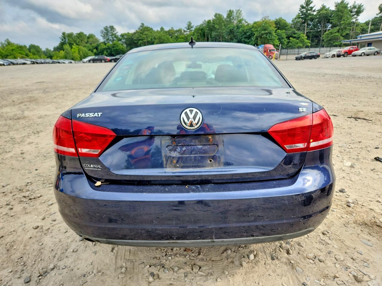 2012 Volkswagen Passat Se Blue vin: 1VWBP7A35CC087805