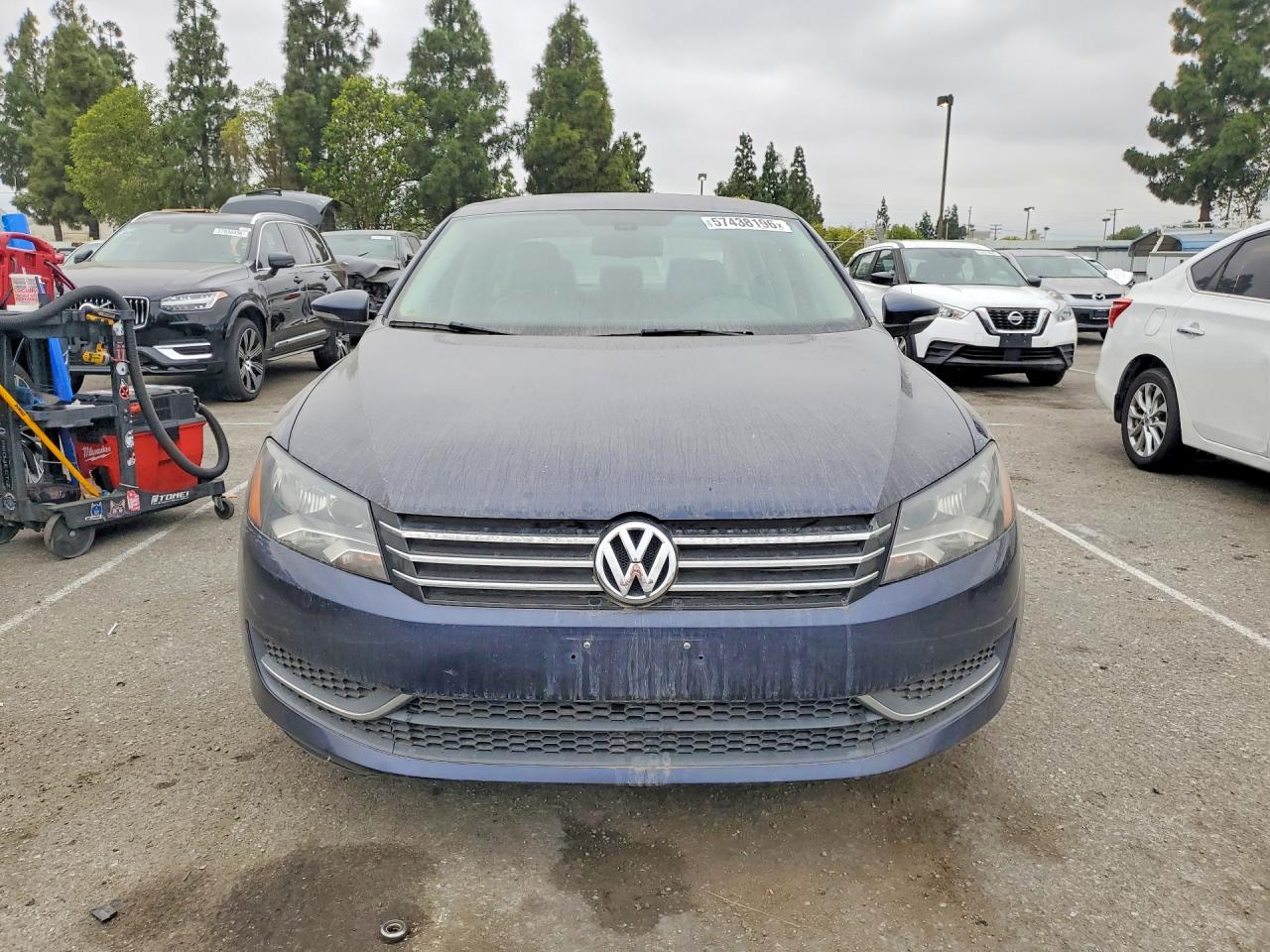2012 Volkswagen Passat Se Blue vin: 1VWBP7A35CC098500