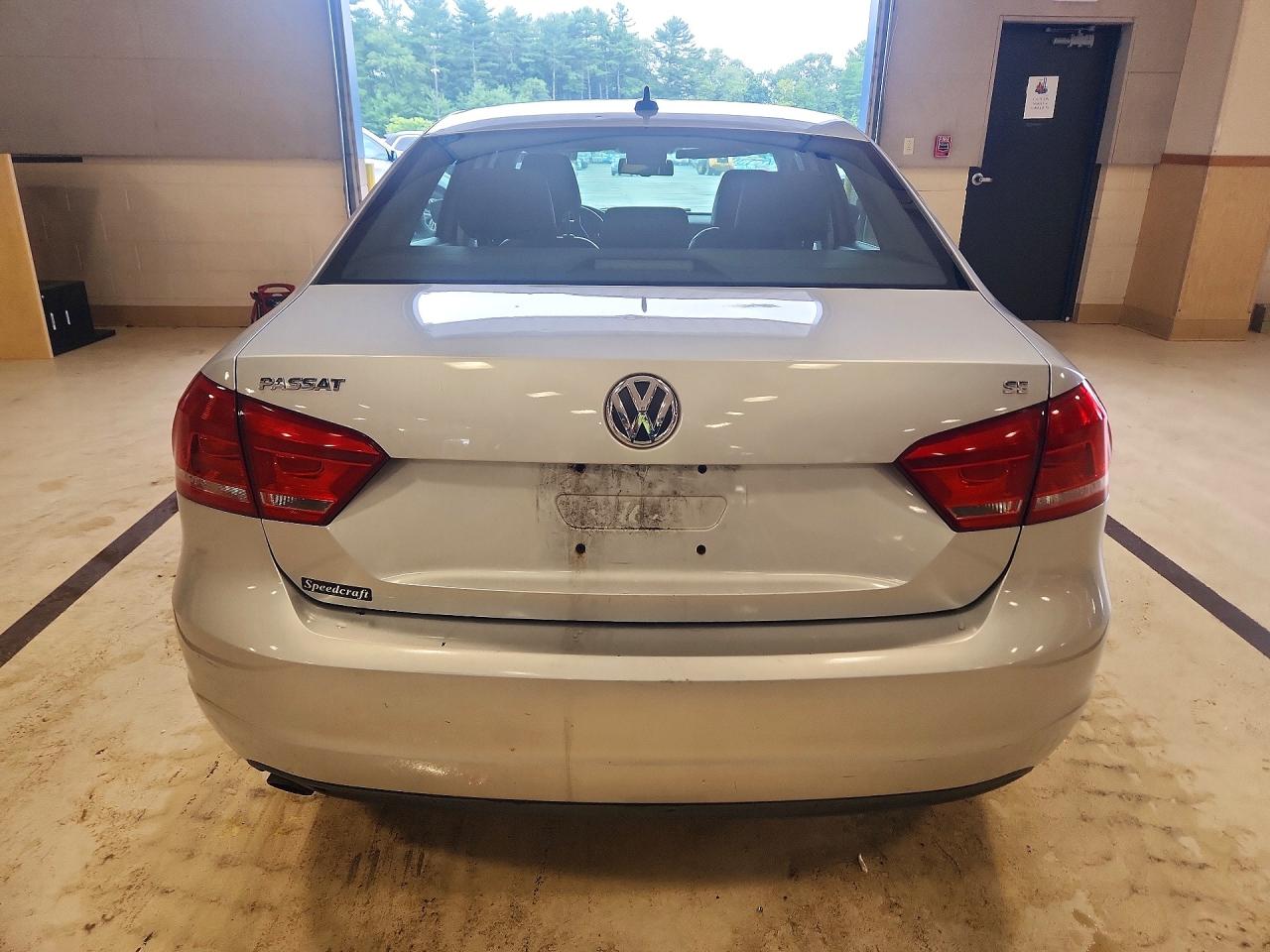 2013 Volkswagen Passat Se Silver vin: 1VWBP7A35DC015794
