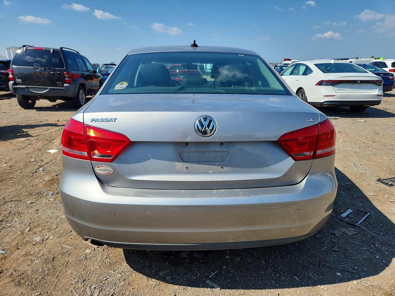 2013 Volkswagen Passat Se Silver vin: 1VWBP7A35DC024110