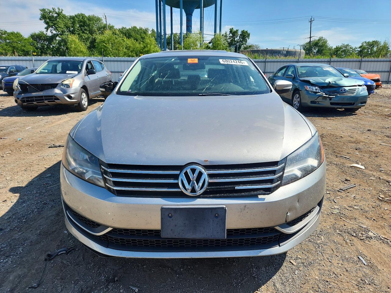 2013 Volkswagen Passat Se Silver vin: 1VWBP7A35DC024110