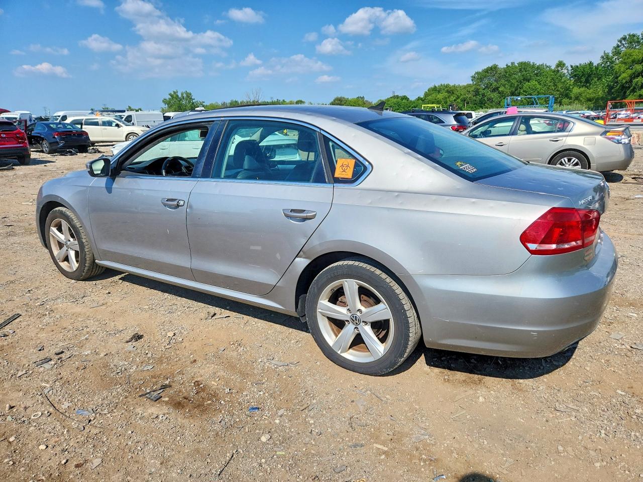 2013 Volkswagen Passat Se Silver vin: 1VWBP7A35DC024110