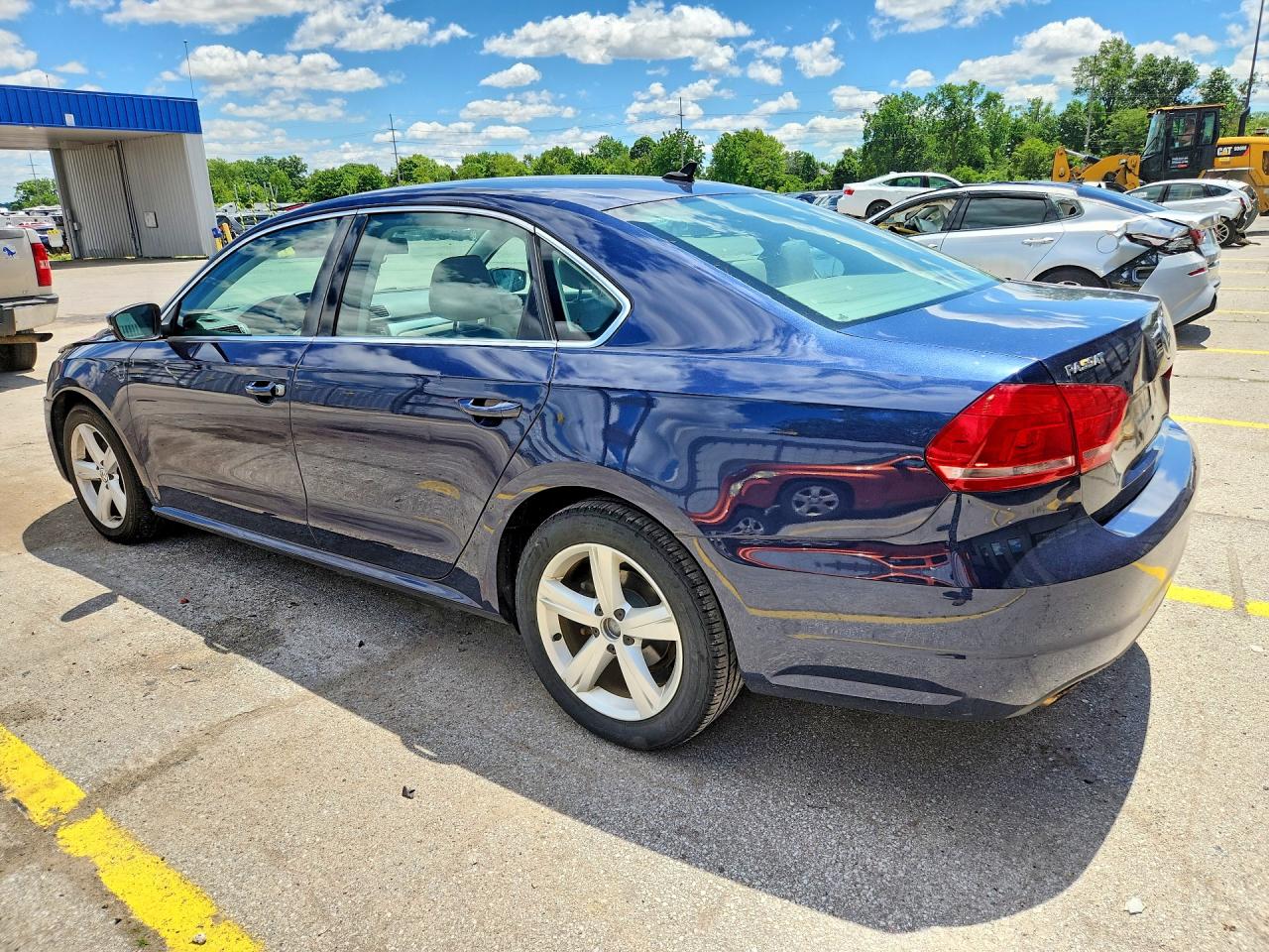 2013 Volkswagen Passat Se Синий vin: 1VWBP7A35DC037486