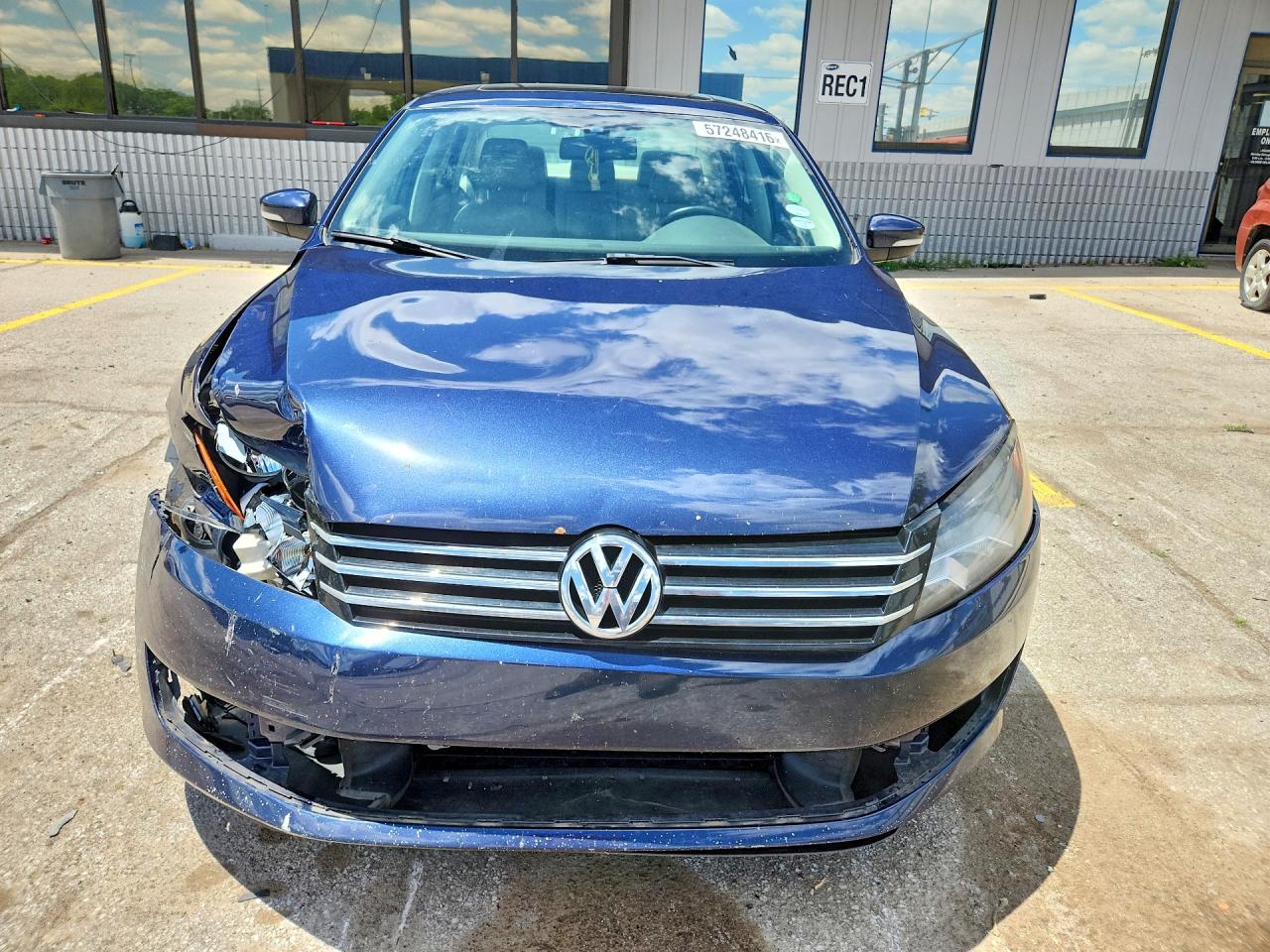 2013 Volkswagen Passat Se Синий vin: 1VWBP7A35DC037486