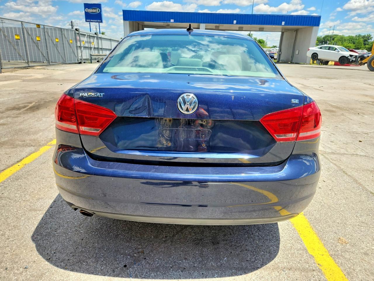 2013 Volkswagen Passat Se Синий vin: 1VWBP7A35DC037486