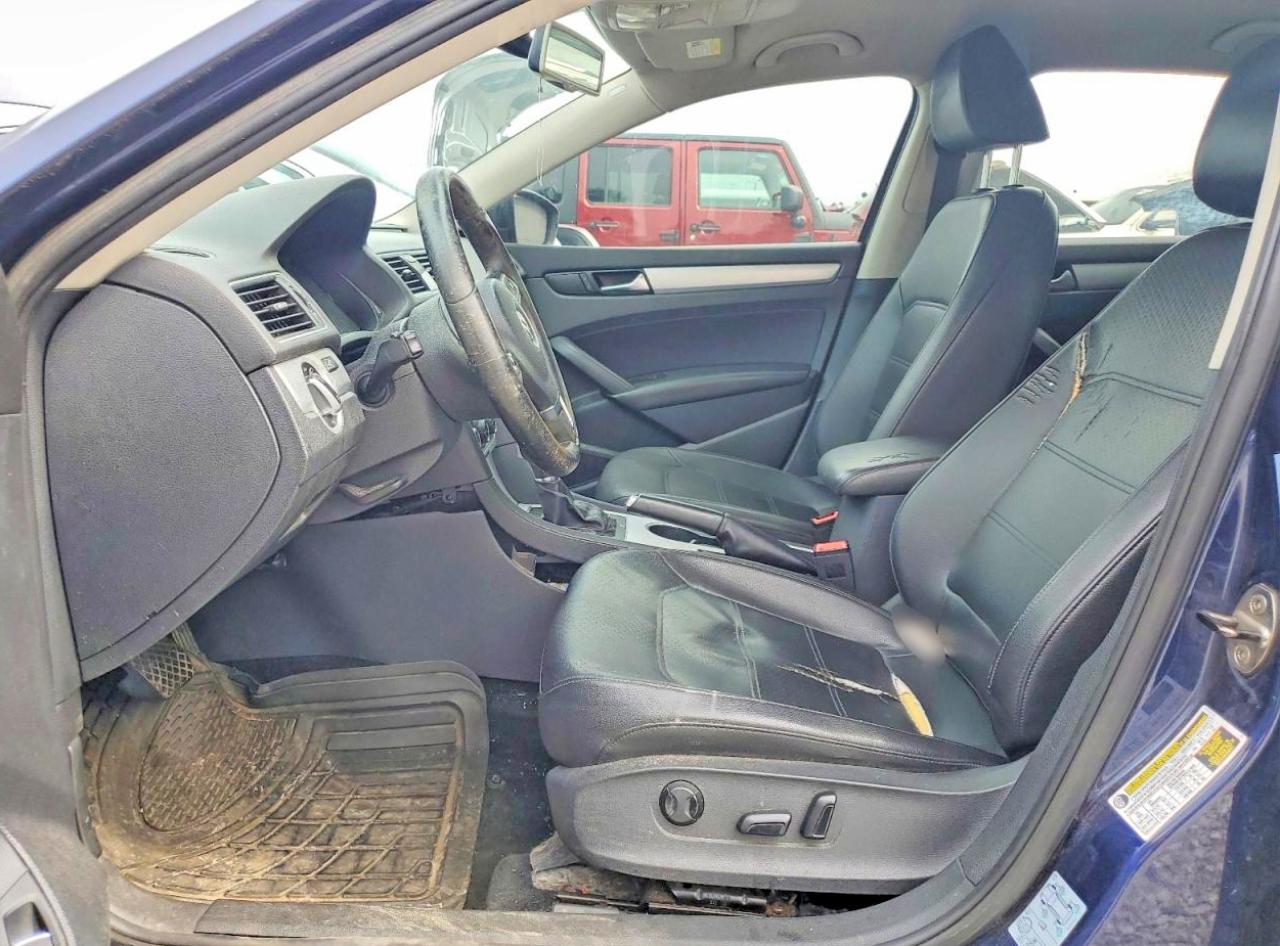 2013 Volkswagen Passat Se Синий vin: 1VWBP7A35DC095971