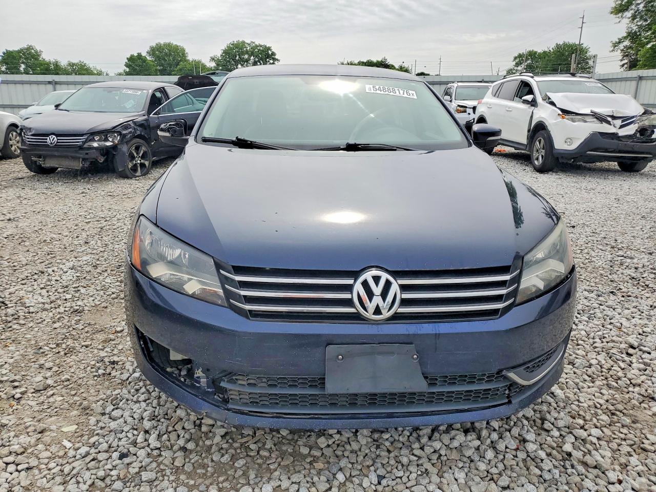 2013 Volkswagen Passat Se Синий vin: 1VWBP7A35DC095971