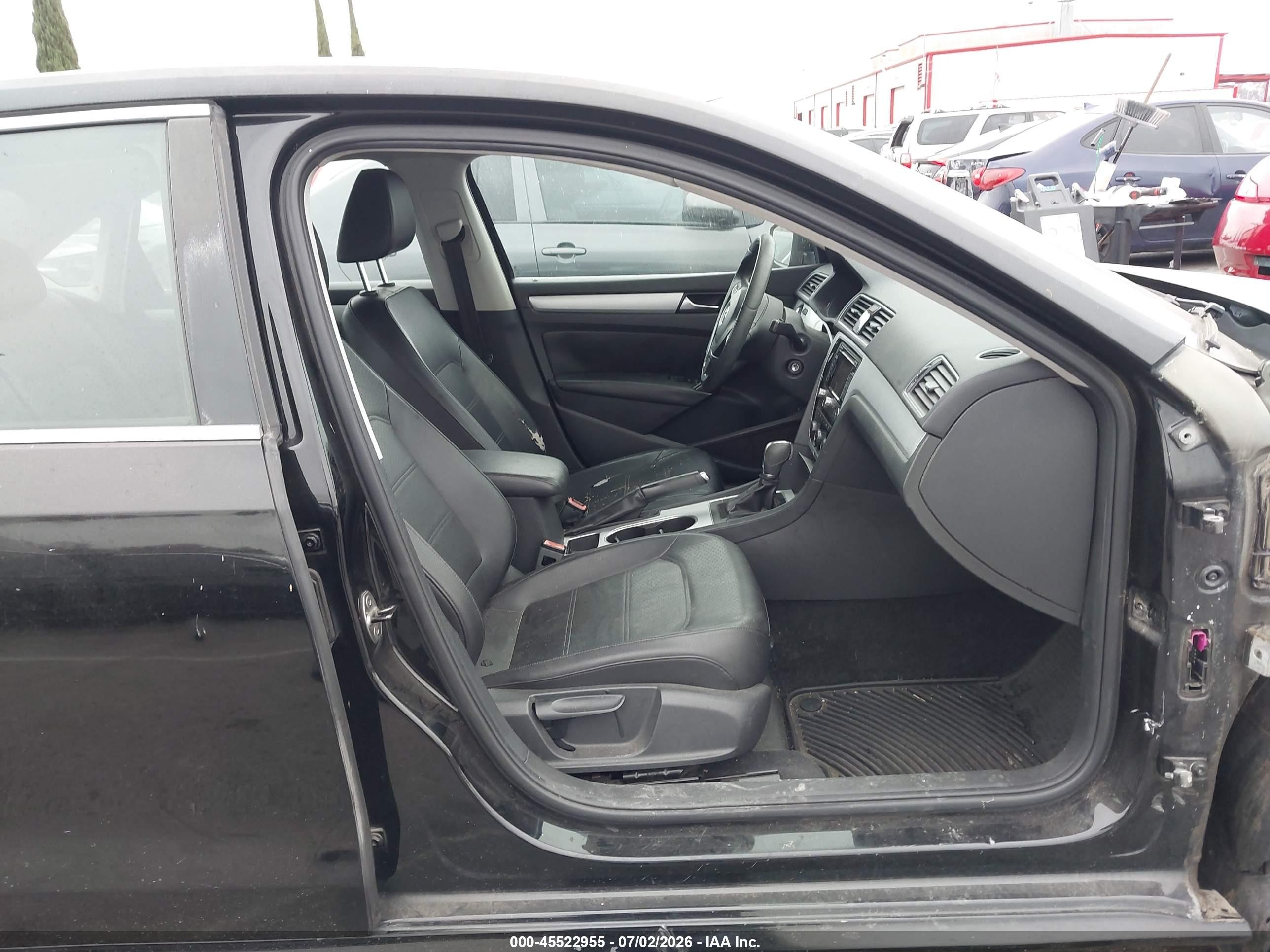 2013 Volkswagen Passat 2.5l Se Black vin: 1VWBP7A35DC118889