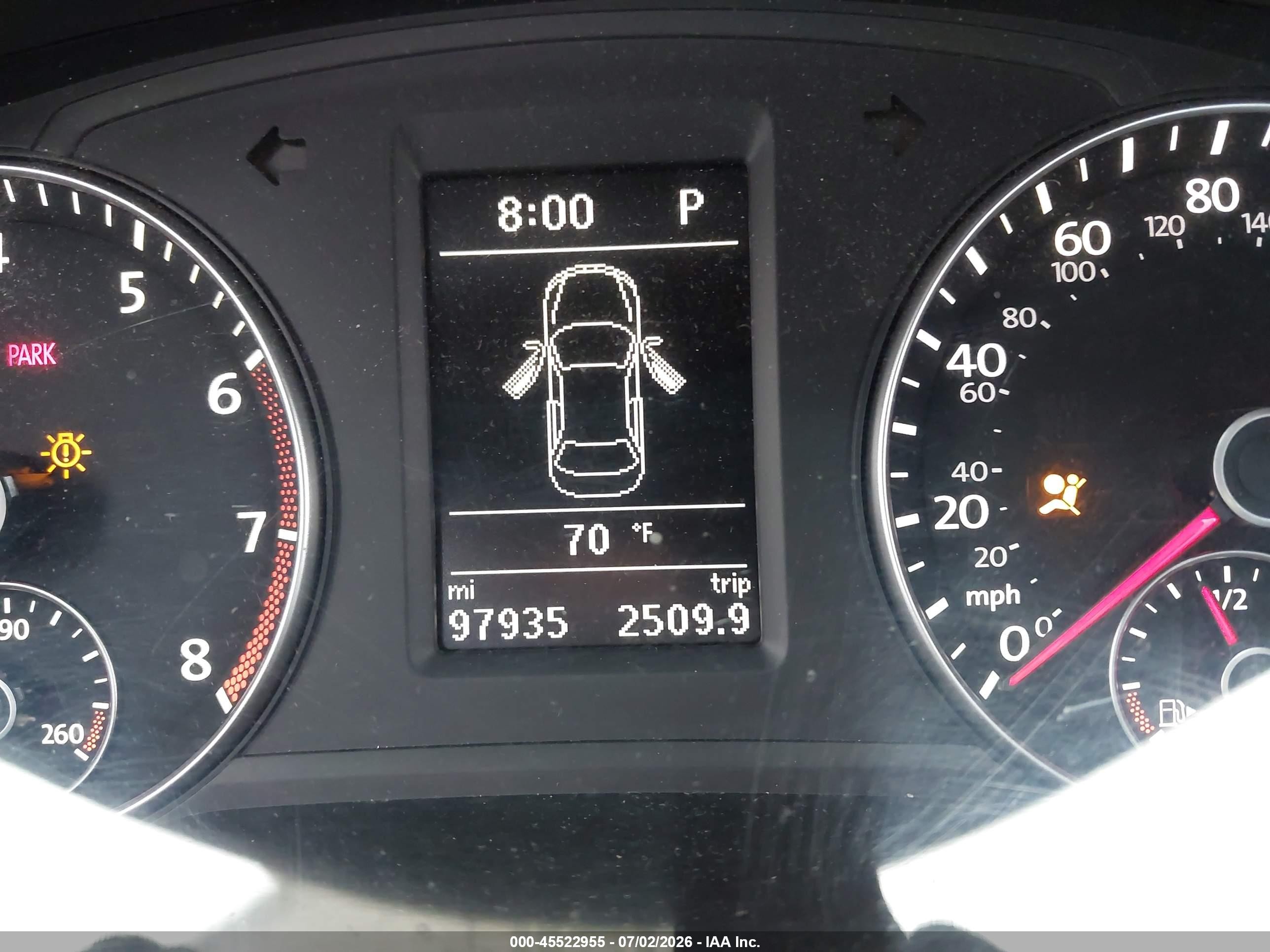2013 Volkswagen Passat 2.5l Se Black vin: 1VWBP7A35DC118889