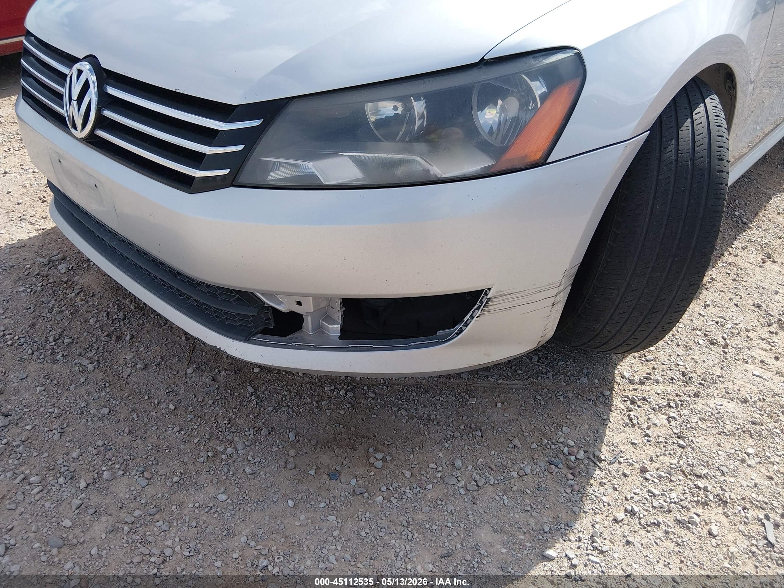 2013 Volkswagen Passat 2.5l Se Silver vin: 1VWBP7A35DC122800