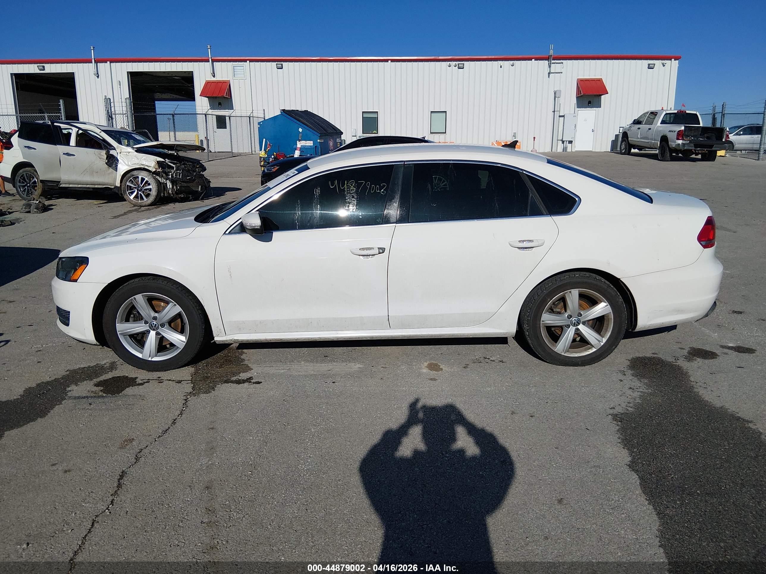 2014 Volkswagen Passat 2.5l Se Белый vin: 1VWBP7A35EC004621