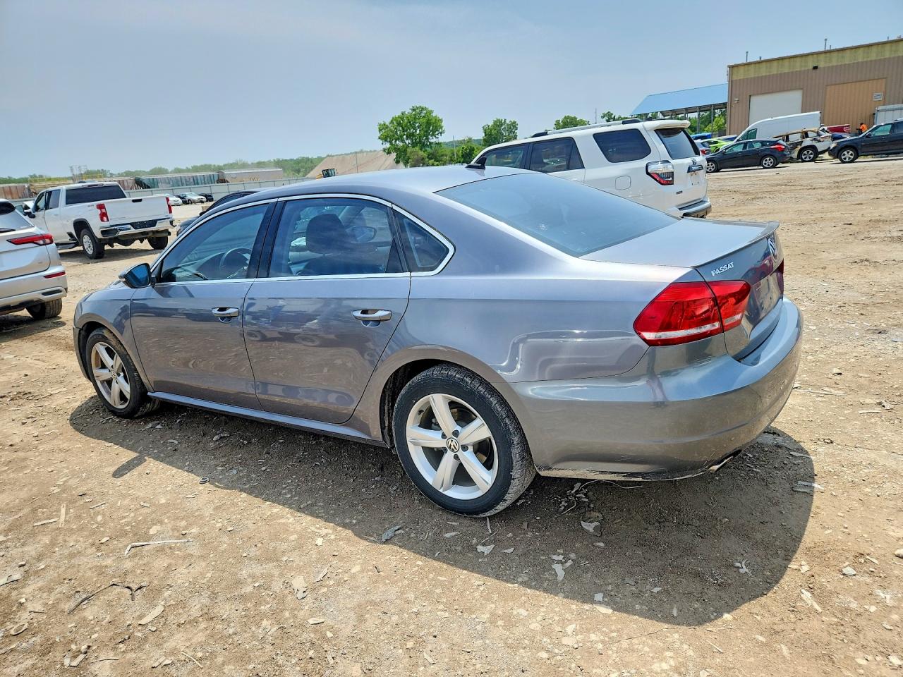 2012 Volkswagen Passat Se Gray vin: 1VWBP7A36CC012353